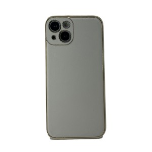 Nettech Apple iPhone 13 Uyumlu Coco Leather Seri Arka Koruma Kılıf (Beyaz) NT-99609