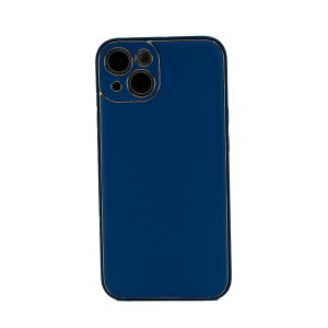 Nettech Apple iPhone 13 Uyumlu Coco Leather Seri Arka Koruma Kılıf (Lacivert) NT-90455