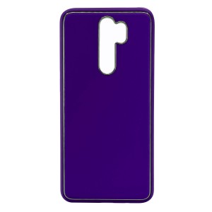 Nettech Xiaomi Redmi Note 8 Pro Uyumlu Coco Leather Seri Arka Koruma Kılıf (Mor) NT-90561