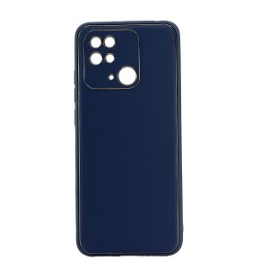 Nettech Xiaomi Redmi 9C Uyumlu Coco Leather Seri Arka Koruma Kılıf (Gri) NT-90612