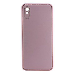Nettech Xiaomi Redmi 9A Uyumlu Coco Leather Seri Arka Koruma Kılıf (Pembe) NT-99969