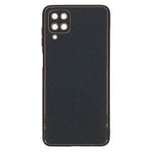 Nettech Samsung Galaxy A12 Uyumlu Coco Leather Seri Arka Koruma Kılıf (Siyah) NT-90497