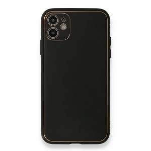 Nettech Samsung Galaxy A04E Uyumlu Coco Leather Seri Arka Koruma Kılıf (Siyah) NT-102144