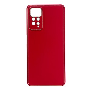 Nettech Xiaomi Redmi Note 11 Uyumlu Coco Leather Seri Arka Koruma Kılıf (Kırmızı) NT-99922