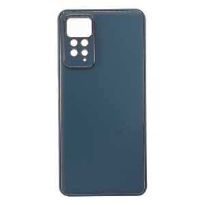 Nettech Xiaomi Redmi Note 11 Uyumlu Coco Leather Seri Arka Koruma Kılıf (Gri) NT-99925