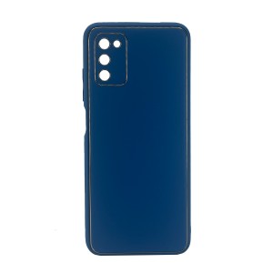 Nettech Samsung Galaxy A34 5G Uyumlu Coco Leather Seri Arka Koruma Kılıf (Lacivert) NT-99910