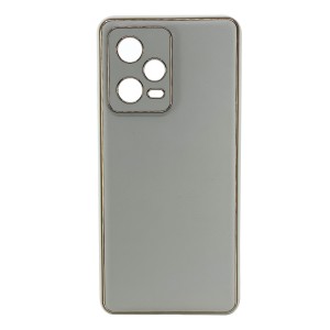 Nettech Xiaomi Redmi Note 12 Pro 4G Uyumlu Coco Leather Seri Arka Koruma Kılıf (Gold) NT-99951