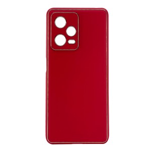 Nettech Xiaomi Redmi Note 12 Pro 4G Uyumlu Coco Leather Seri Arka Koruma Kılıf (Kırmızı) NT-99946
