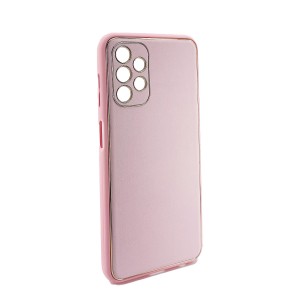 Nettech Samsung Galaxy A13 Uyumlu Coco Leather Seri Arka Koruma Kılıf (Pembe) NT-99897