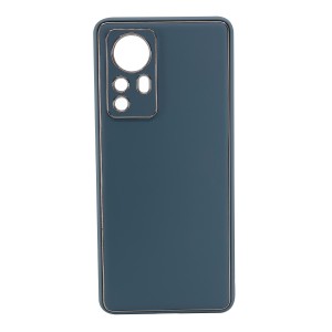 Nettech Xiaomi Mi 12 Uyumlu Coco Leather Seri Arka Koruma Kılıf (Gri) NT-99785