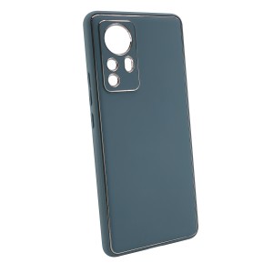 Nettech Xiaomi Mi 12 Uyumlu Coco Leather Seri Arka Koruma Kılıf (Gri) NT-99785
