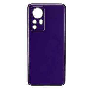 Nettech Xiaomi Mi 12 Uyumlu Coco Leather Seri Arka Koruma Kılıf (Mor) NT-99784