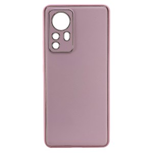 Nettech Xiaomi Mi 12 Uyumlu Coco Leather Seri Arka Koruma Kılıf (Pembe) NT-99782