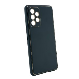 Nettech Samsung Galaxy A23 Uyumlu Coco Leather Seri Arka Koruma Kılıf (Siyah) NT-99880