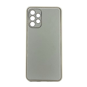 Nettech Samsung Galaxy A23 Uyumlu Coco Leather Seri Arka Koruma Kılıf (Gold) NT-99886
