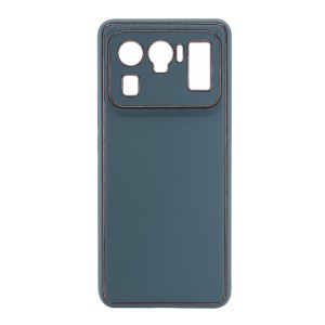 Nettech Xiaomi Mi 11 Ultra Uyumlu Coco Leather Seri Arka Koruma Kılıf (Gri) NT-99705