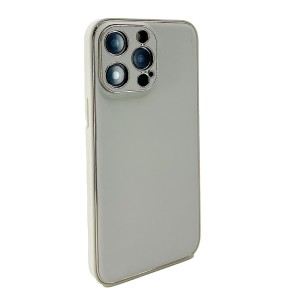 Nettech Apple iPhone 13 Pro Uyumlu Coco Leather Seri Arka Koruma Kılıf (Beyaz) NT-99610