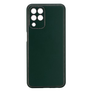 Nettech Samsung Galaxy M33 Uyumlu Coco Leather Seri Arka Koruma Kılıf (Yeşil) NT-102139