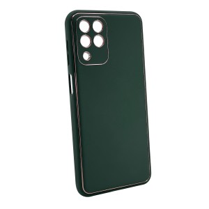 Nettech Samsung Galaxy M33 Uyumlu Coco Leather Seri Arka Koruma Kılıf (Yeşil) NT-102139