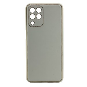 Nettech Samsung Galaxy M33 Uyumlu Coco Leather Seri Arka Koruma Kılıf (Gold) NT-102138