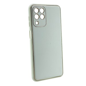 Nettech Samsung Galaxy M33 Uyumlu Coco Leather Seri Arka Koruma Kılıf (Beyaz) NT-102137