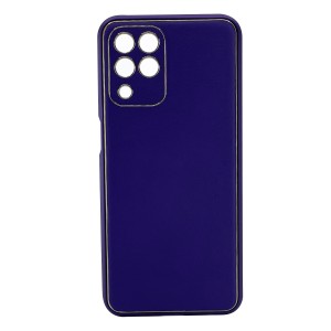 Nettech Samsung Galaxy M33 Uyumlu Coco Leather Seri Arka Koruma Kılıf (Mor) NT-102134