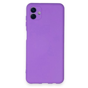 Nettech Samsung Galaxy A04 Uyumlu Lansman Seri Arka Koruma Kılıf (Lila) NT-100046