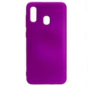 Nettech Samsung Galaxy A20 Uyumlu Nano Arka Koruma Kılıf (Mor) VR-20780