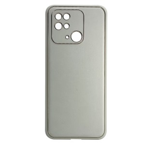 Nettech Xiaomi Redmi 9C Uyumlu Coco Leather Seri Arka Koruma Kılıf (Gold) NT-102147