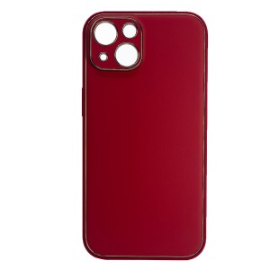 Nettech Apple iPhone 14 Uyumlu Coco Leather Seri Arka Koruma Kılıf (Kırmızı) NT-99612