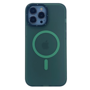 Nettech Apple iPhone 14 Pro Max Uyumlu Icesand Airbag Magsafe Seri Arka Koruma Kılıf (Yeşil) NT-101161