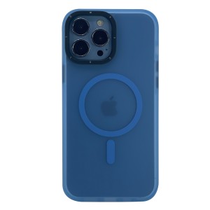 Nettech Apple iPhone 14 Pro Max Uyumlu Icesand Airbag Magsafe Seri Arka Koruma Kılıf (Mavi) NT-101162