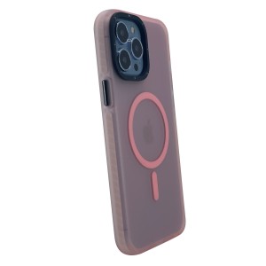 Nettech Apple iPhone 13 Pro Max Uyumlu Magsafe Arka Koruma Kılıf (Pembe) NT-101956