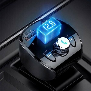 JOYROOM JR-CL02 18W 2 Çıkışlı Bluetooth FM Transmitter Araç Şarj Aleti (Siyah) NT-102614