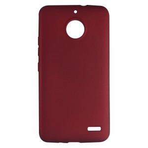 Nettech Motorola Moto E4 Uyumlu Suide Arka Koruma Kılıf (Bordo) VR-3545