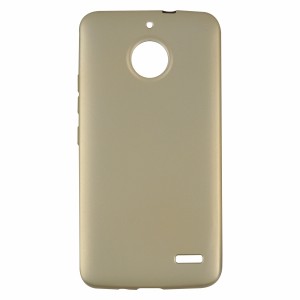 Nettech Motorola Moto E4 Uyumlu Suide Arka Koruma Kılıf (Gold) VR-3546