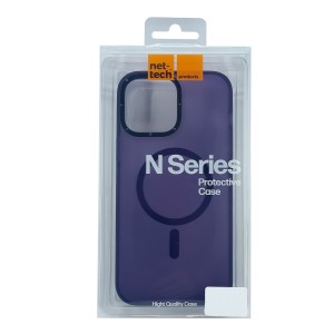 Nettech Apple iPhone 13 Pro Max Uyumlu Magsafe Arka Koruma Kılıf (Mor) NT-98984