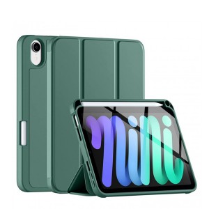Nettech Apple iPad Mini 6 (MK8C3TU/A) Uyumlu Premium Smart 360 Kalem Yuvalı Kapaklı Kılıf (Koyu Yeşil) NT-102736
