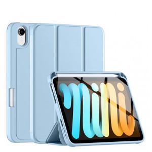 Nettech Apple iPad Mini 6 (MK8C3TU/A) Uyumlu Premium Smart 360 Kalem Yuvalı Kapaklı Kılıf (Turkuaz) NT-102735