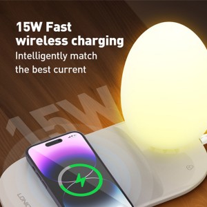 LDNIO Fast Wireless Natural Ledli Gece Lambası (Beyaz) NT-102877