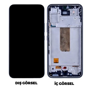 Teknonet Samsung Galaxy A54 5G Uyumlu Org Lcd+Dokunmatik+Çıtalı (Siyah) NT-102914