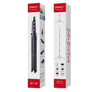 Nettech MT-38 Telefon-Kamera Tripodu Tripod Standı (Siyah) NT-101892
