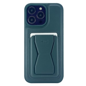 Nettech Apple iPhone 14 Pro Max Uyumlu Deri Purse Seri Arka Koruma Kılıf (Yeşil) NT-101356