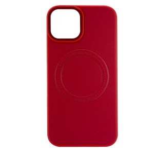 Nettech Apple iPhone 12 Pro Uyumlu Manyetik Deri Magsafe Seri Arka Koruma Kılıf (Kırmızı) NT-101375