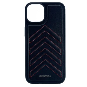 Nettech Apple iPhone 14 Uyumlu Lynko Co Deri Seri Arka Koruma Kılıf (Siyah) NT-101714