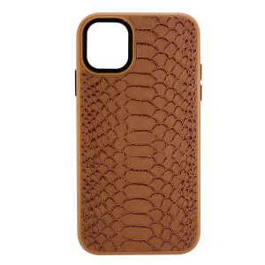 Nettech Apple iPhone 11 Uyumlu Spor Deri Seri Arka Koruma Kılıf (Kahverengi) NT-101433