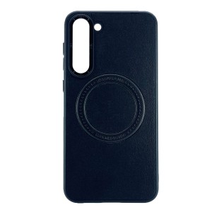 Nettech Samsung Galaxy S23 Plus Uyumlu Manyetik Deri Magsafe Seri Arka Koruma Kılıf (Siyah) NT-101422