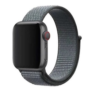 Nettech Apple Watch Seri 40/38 mm Uyumlu İp Örgülü Kordon (Gri) NT-103046