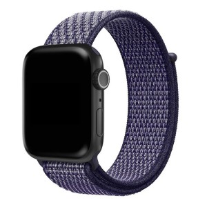Nettech Apple Watch Seri 40/38 mm Uyumlu İp Örgülü Kordon (Lacivert) NT-103044