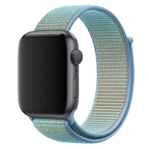 Nettech Apple Watch Seri 40/38 mm Uyumlu İp Örgülü Kordon (Mavi) NT-92059